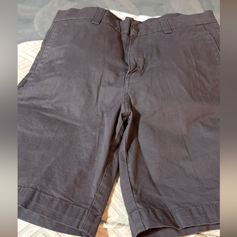 Roundtree and York Casual cotton spandex new gray men’s flat front shorts